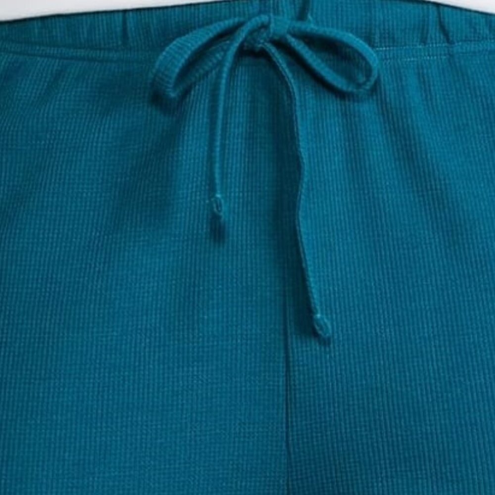 NWT Men's Waffle Knit Sleep Jogger Pants - Teal / Size L